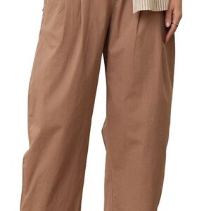 Marine Layer Tan Wide Leg Pants